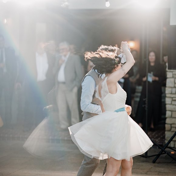 white BHLDN + HITHERTO Fleur Tulle Dress perfect for elopement or rehearsal! - Picture 7 of 11